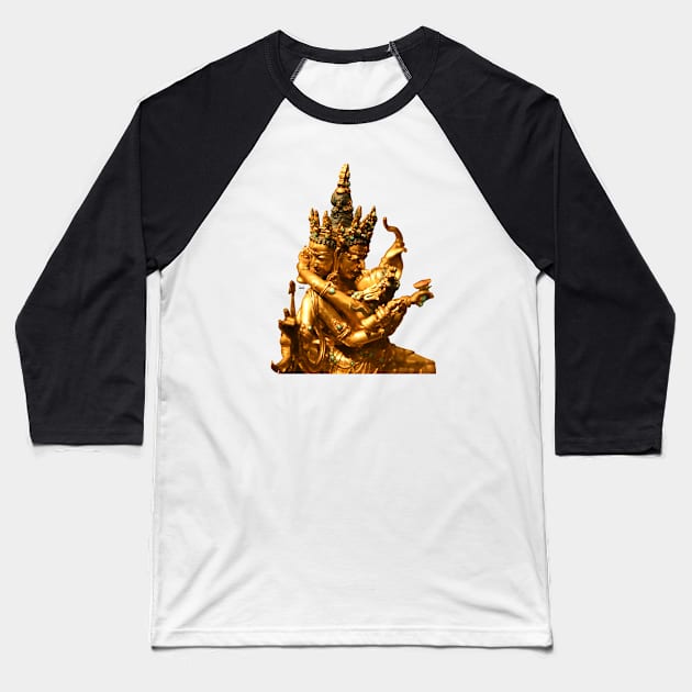 Buddhism the Kiss / Swiss Artwork Photography Baseball T-Shirt by RaphaelWolf